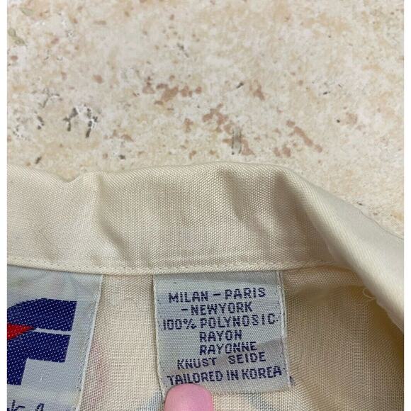 VTG Diane Von Furstenberg Colorful Horses Floral Button Down Shirt 80s - Picture 11 of 11